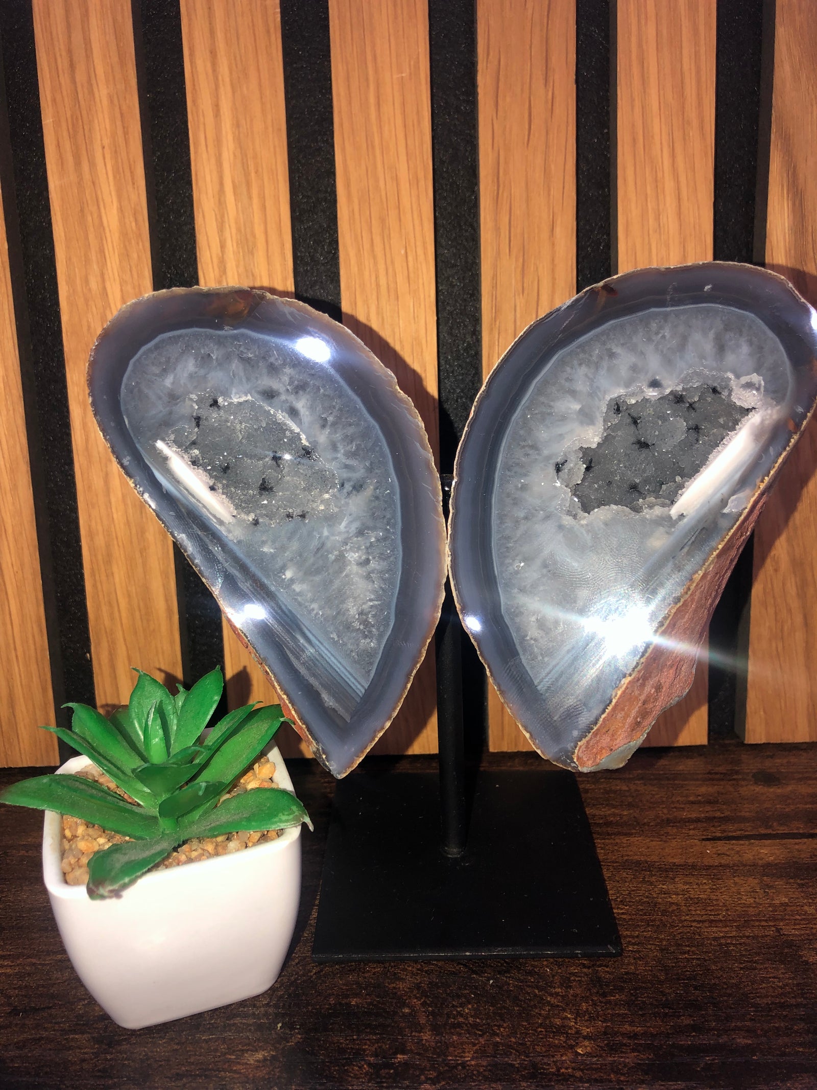 Druzy agate wings