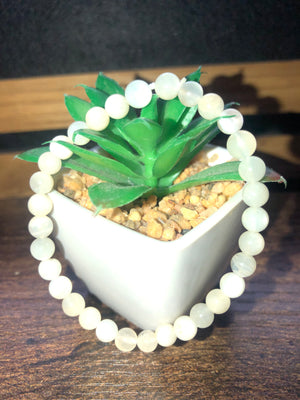 White moonstone bracelet