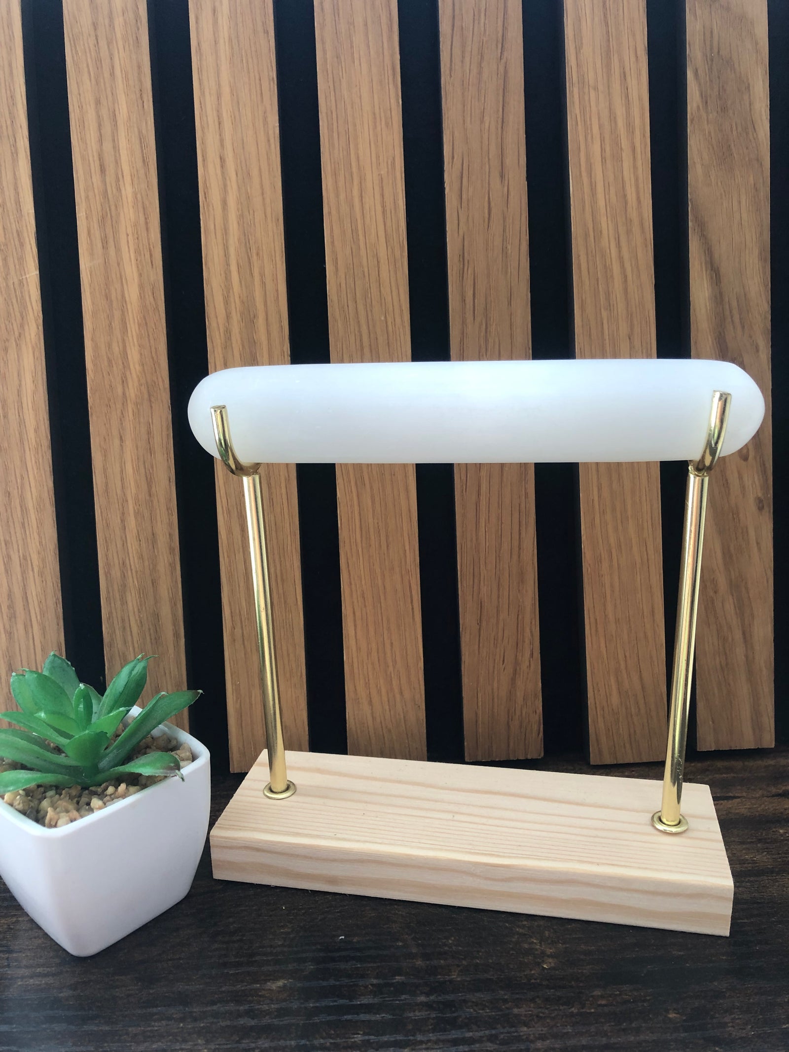Selenite stick with holder