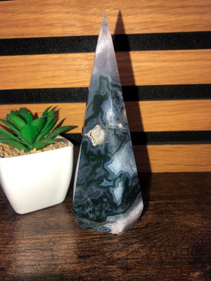 Green moss agate Dimond