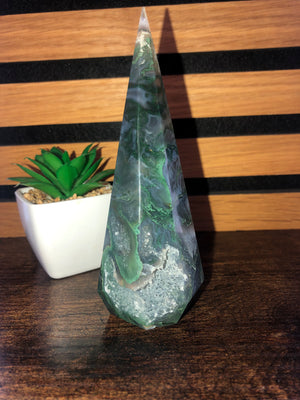 Green moss agate Dimond