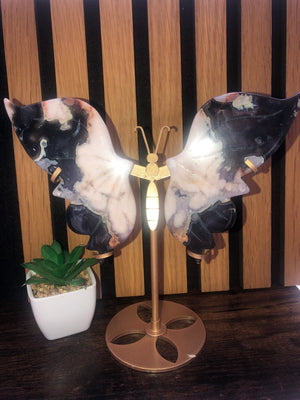 Blue agate butterfly