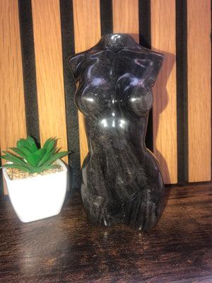 Silver obsidian body form