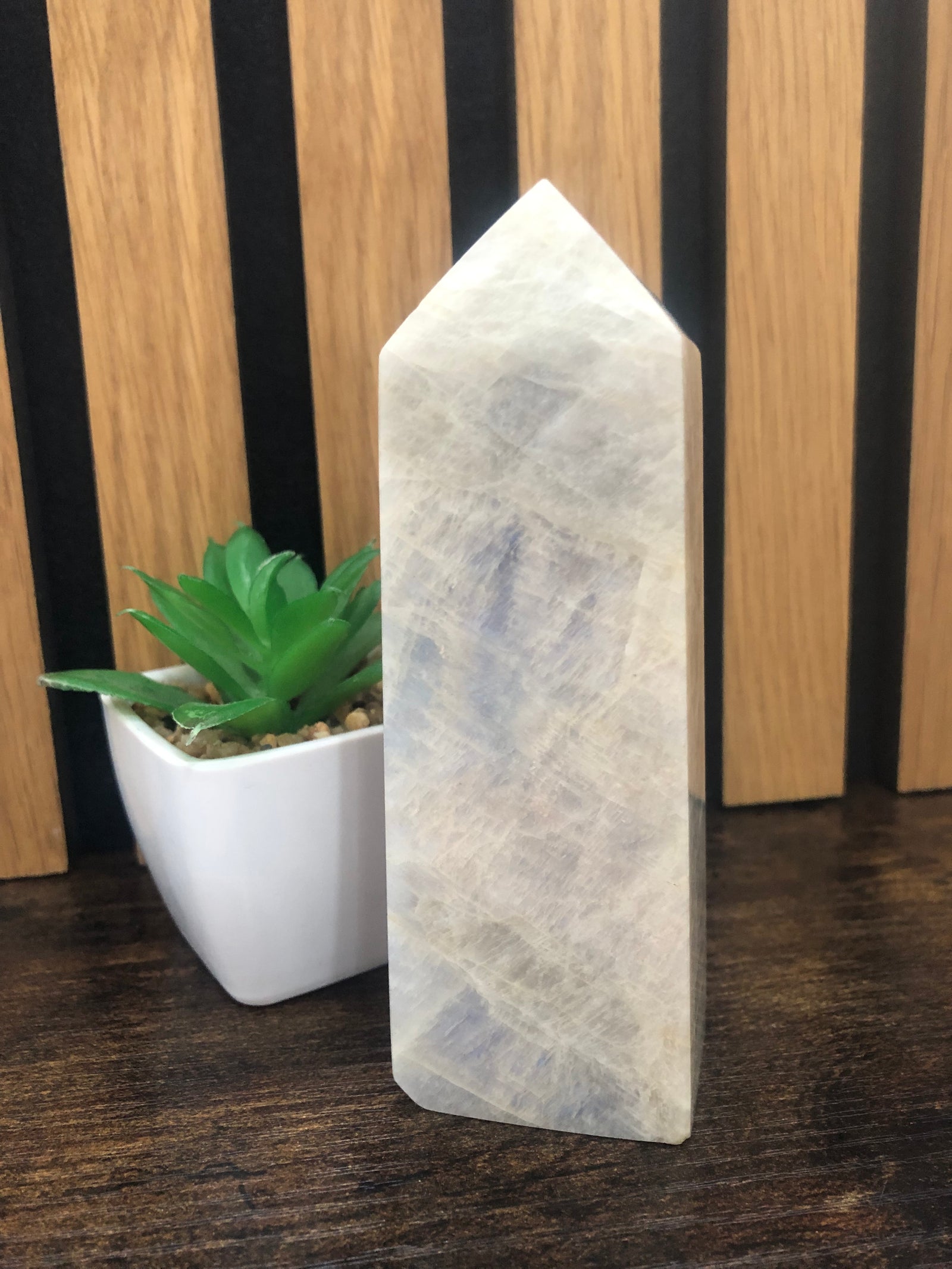 White moonstone tower