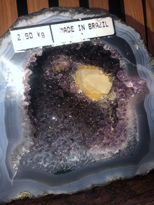 Brazilian amethyst agate cave