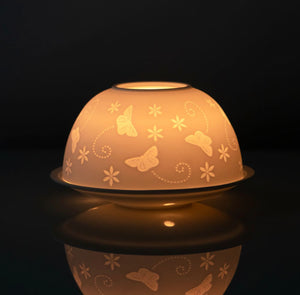 Butterfly tea light burner