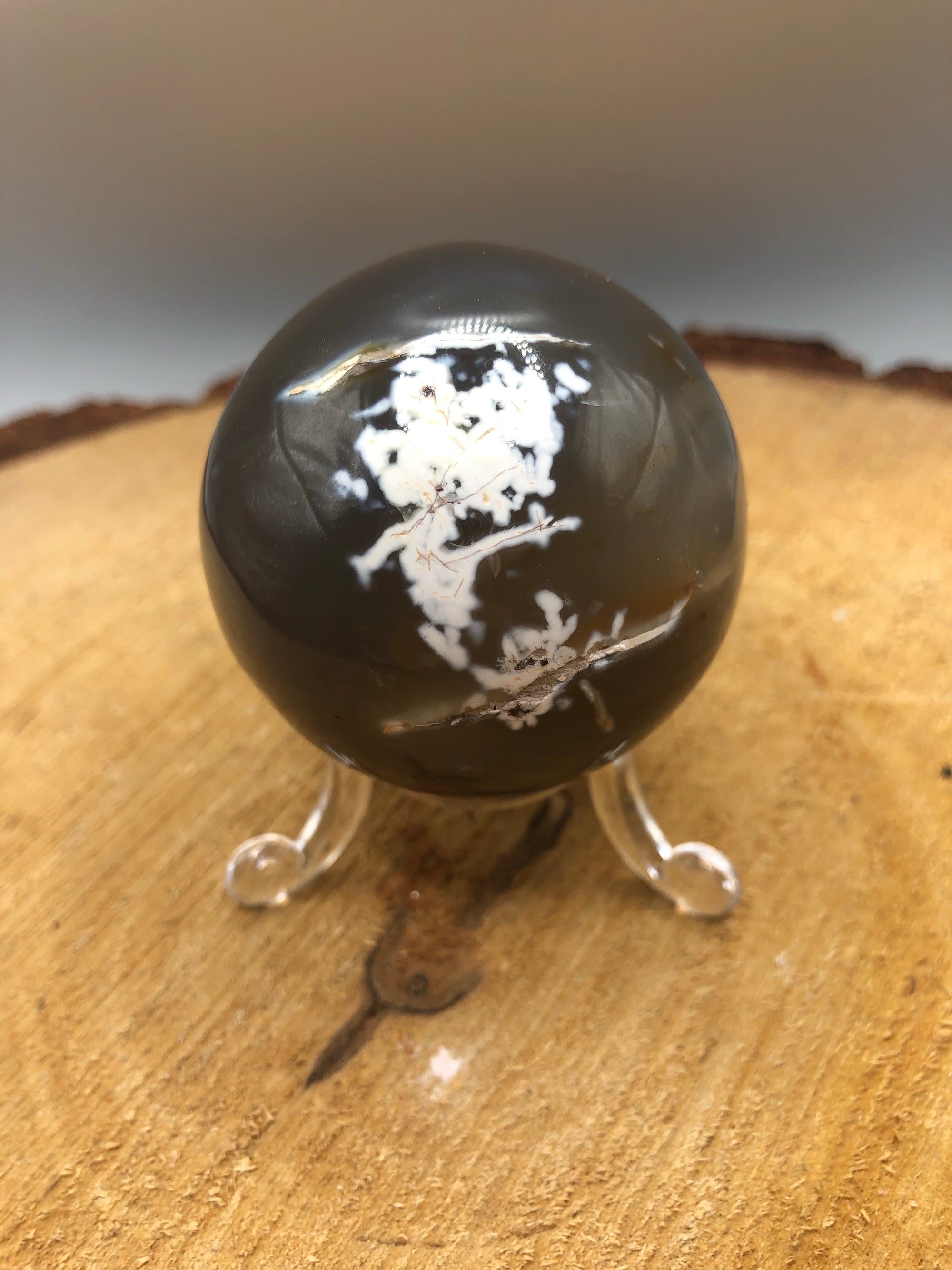 Orca agate sphere