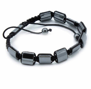 Magnetic hematite shamballa bracelet