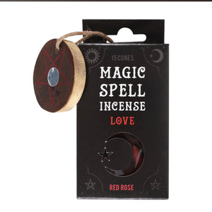 Magic spell incense cones with holder