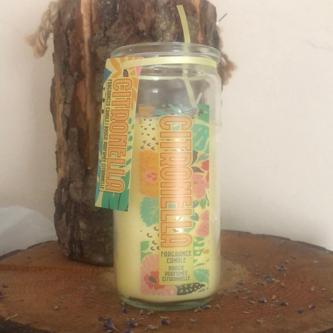 Citronella outdoor living tube candle