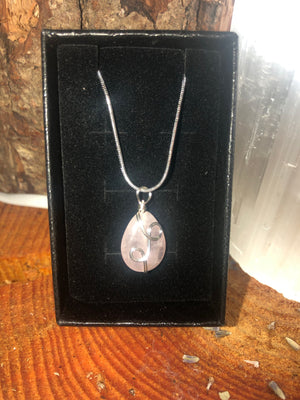 Tear drop wrapped Necklace