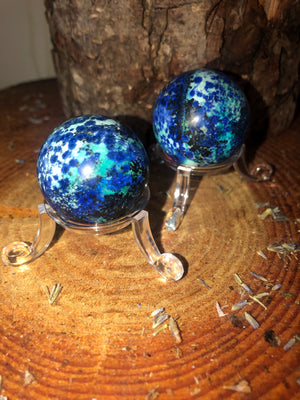 Azurite sphere