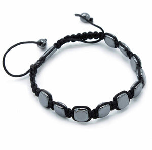 Magnetic hematite shamballa bracelet