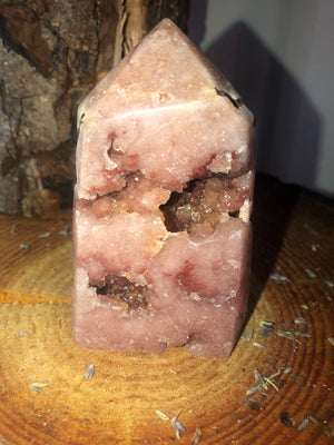 Pink amethyst towers