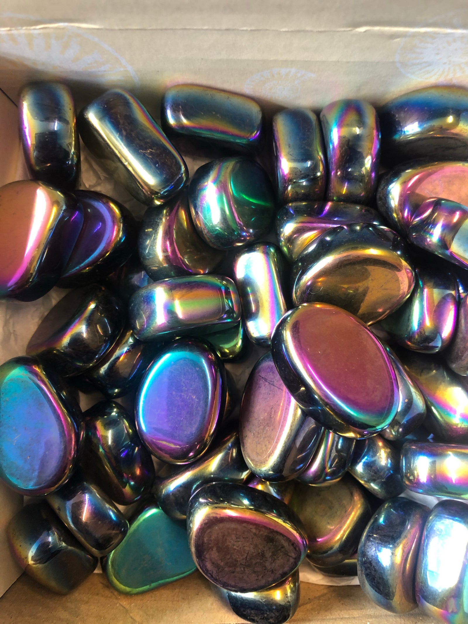 Aura Hematite gemstones