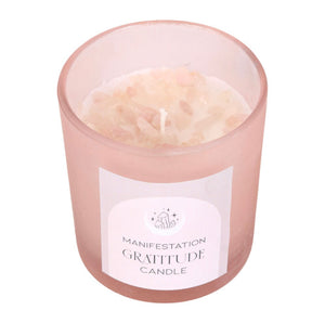 Crystal infused candle