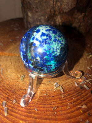 Azurite sphere