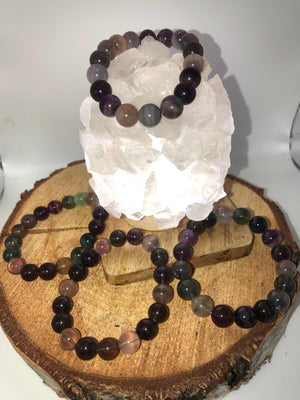 Chunky fluorite bracelet