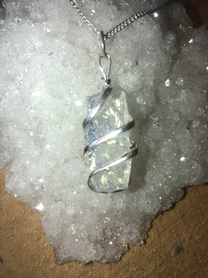 Cascade wrapped necklace