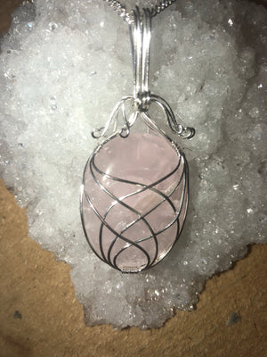 Swirl wrapped necklace