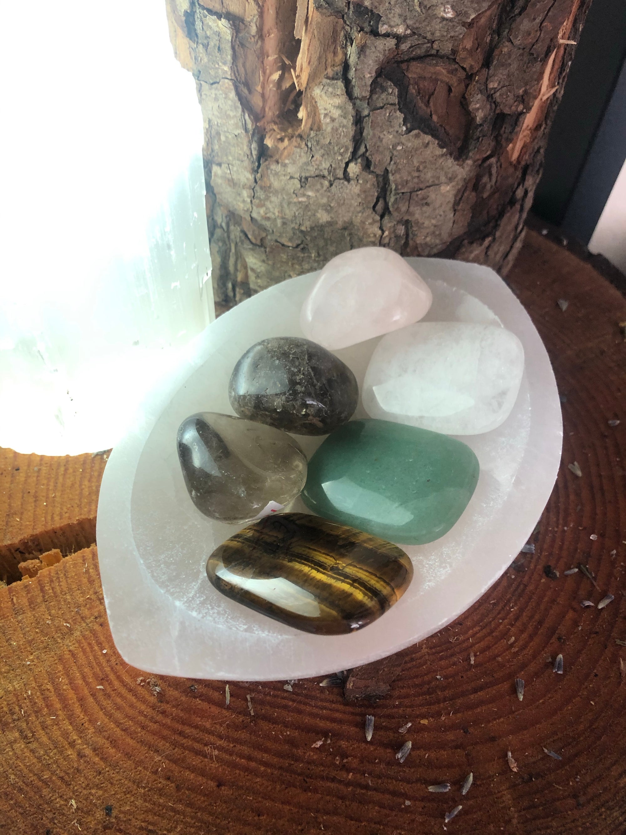 Large selenite bowl