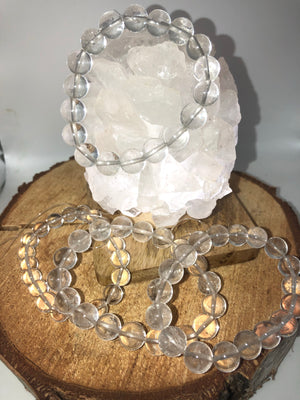 Chunky clear Quartz bracelet