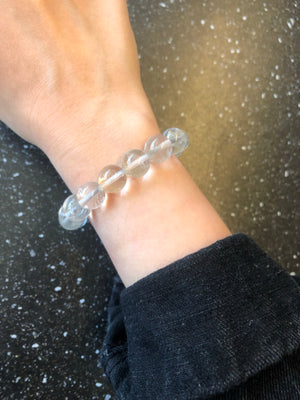 Chunky clear Quartz bracelet