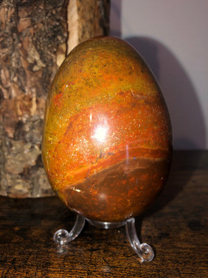 Petrified wood egg