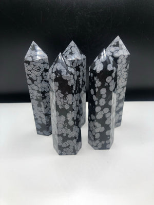 Snowflake obsidian tower