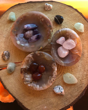 Flower Agate Bowls