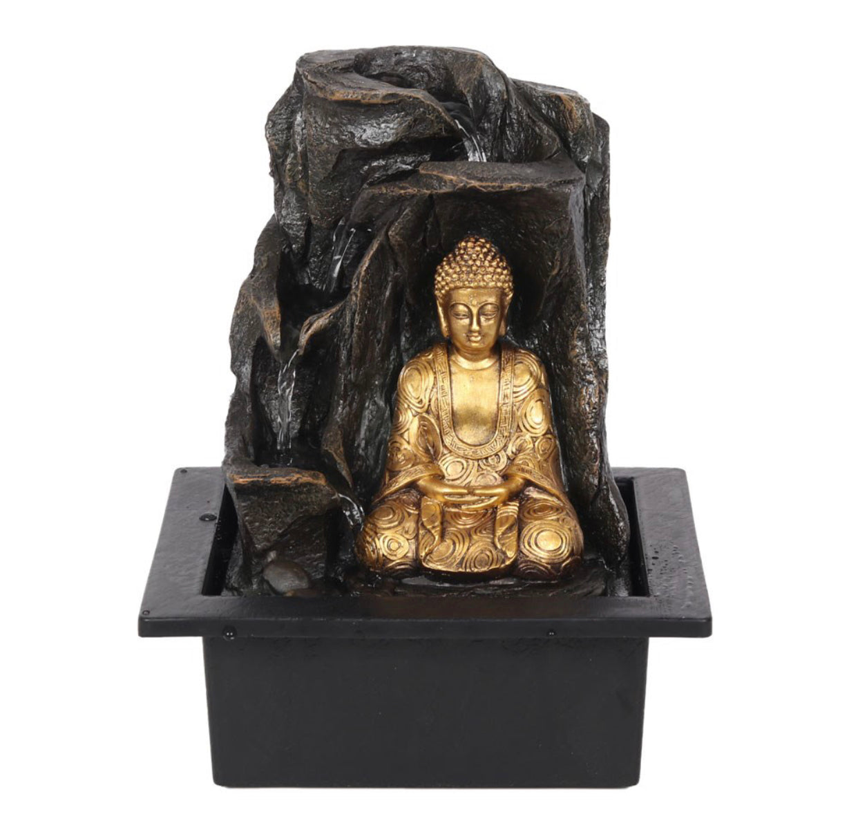 Gold Buddha water fountain