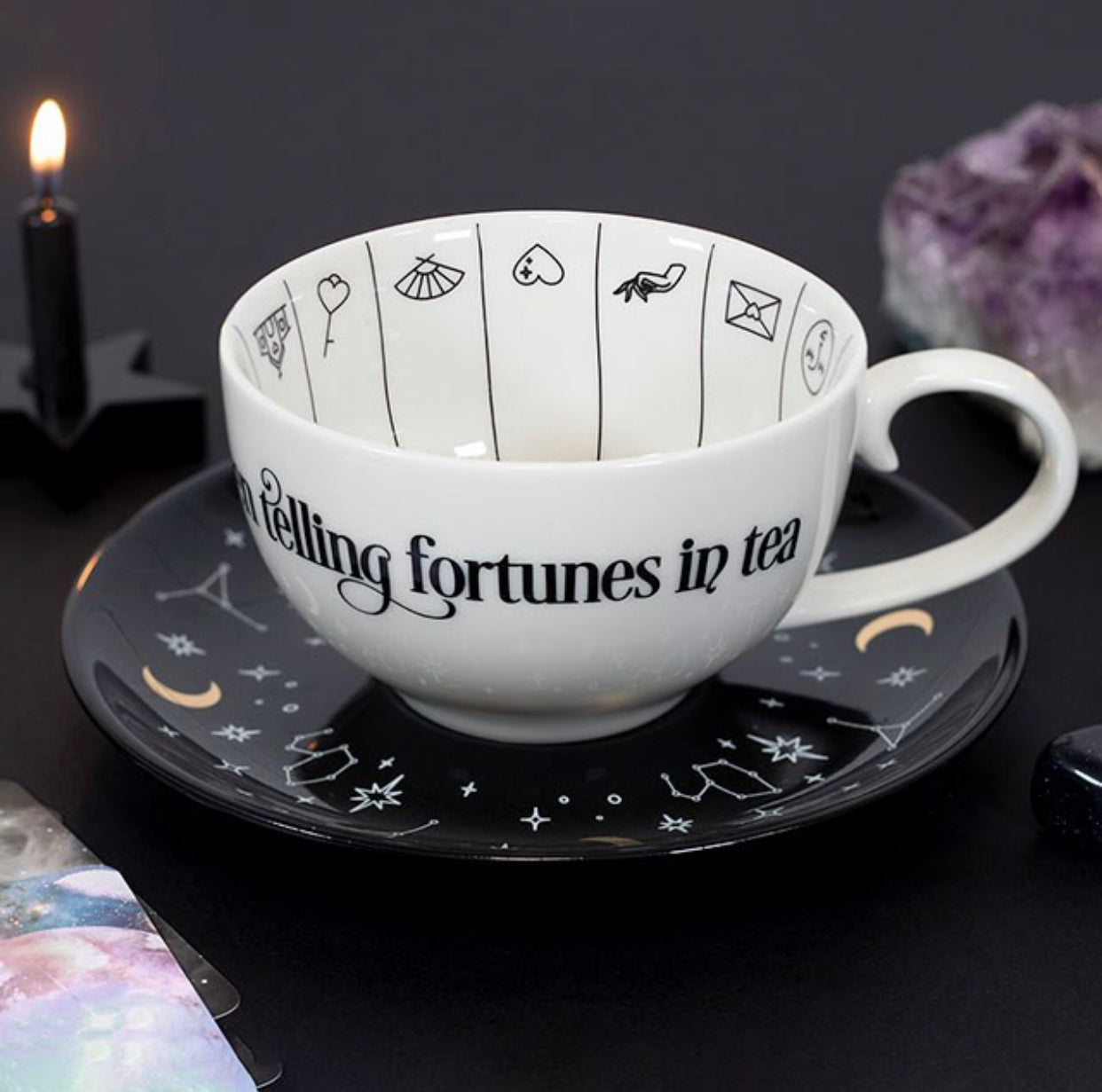 Fortune Telling Ceramic Tea Cup