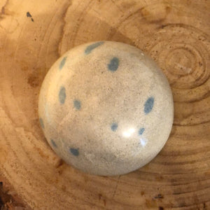 Blue Spotted half Spinel Sphere