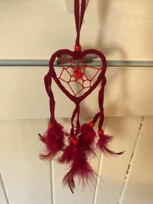 Small Bali Dreamcatcher - Red/Black