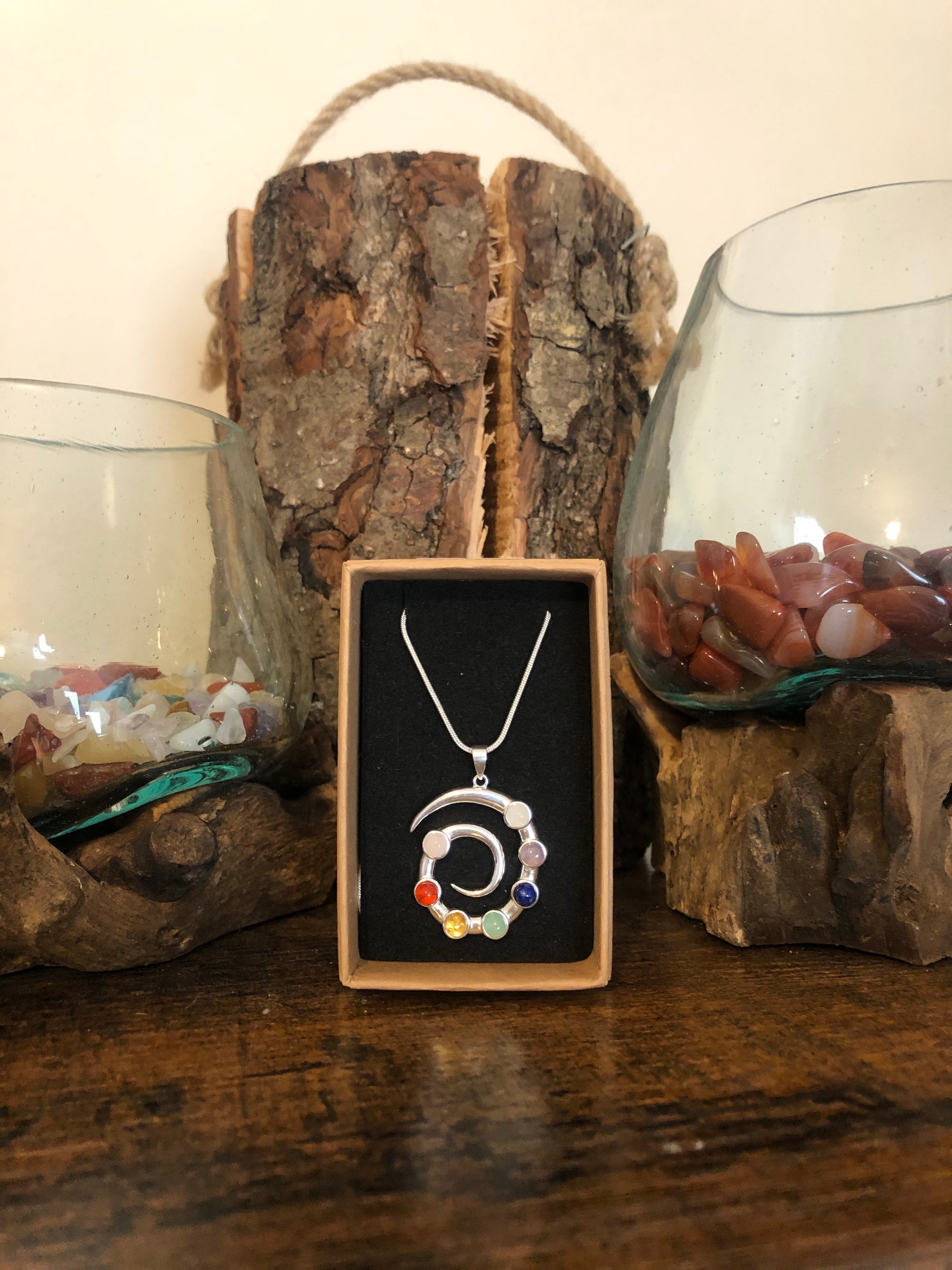 Chakra Spiral Pendant