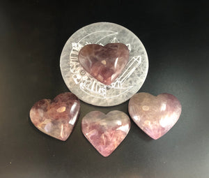 Lavender Quartz Heart