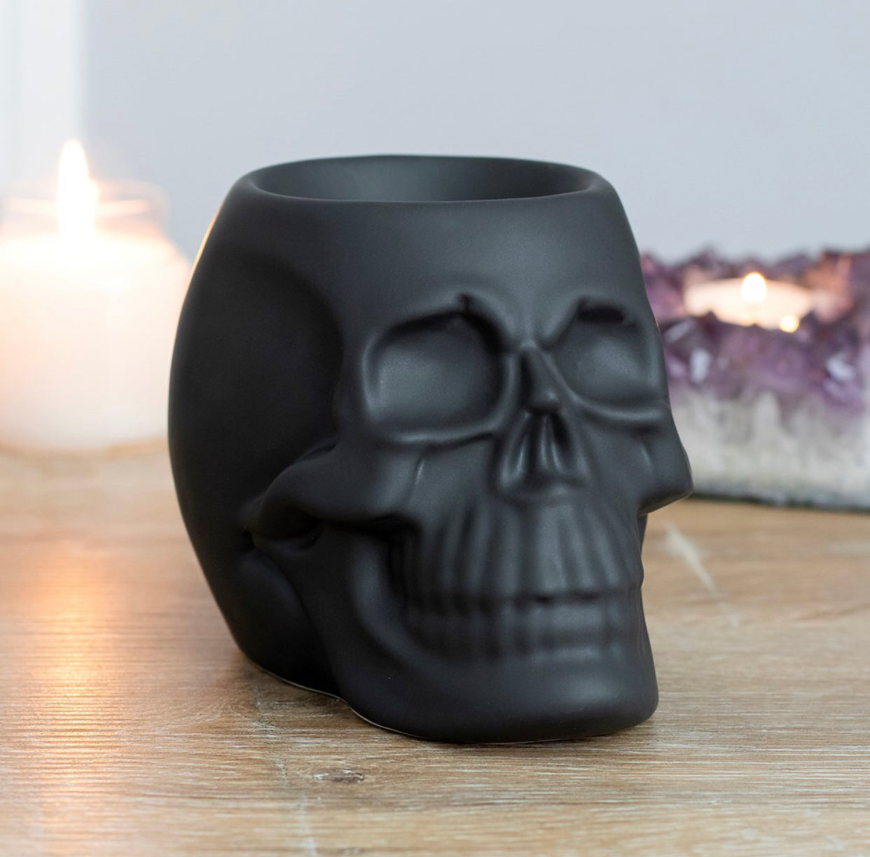 Black Skull Oil Burner