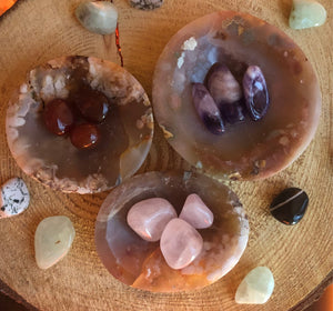 Flower Agate Bowls