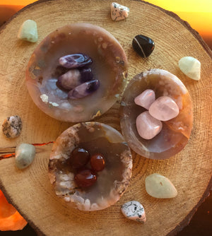 Flower Agate Bowls