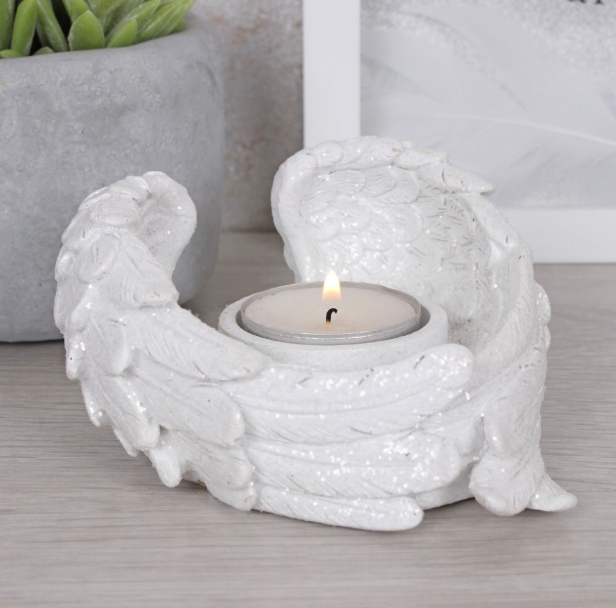 Angel Wings Candle Holder