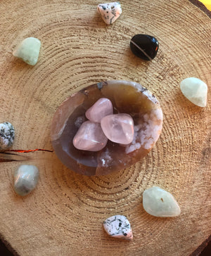 Flower Agate Bowls