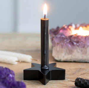 Black Star Spell Candle Holder