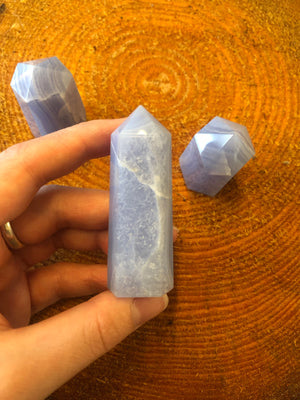 Blue Lace Agate Towers