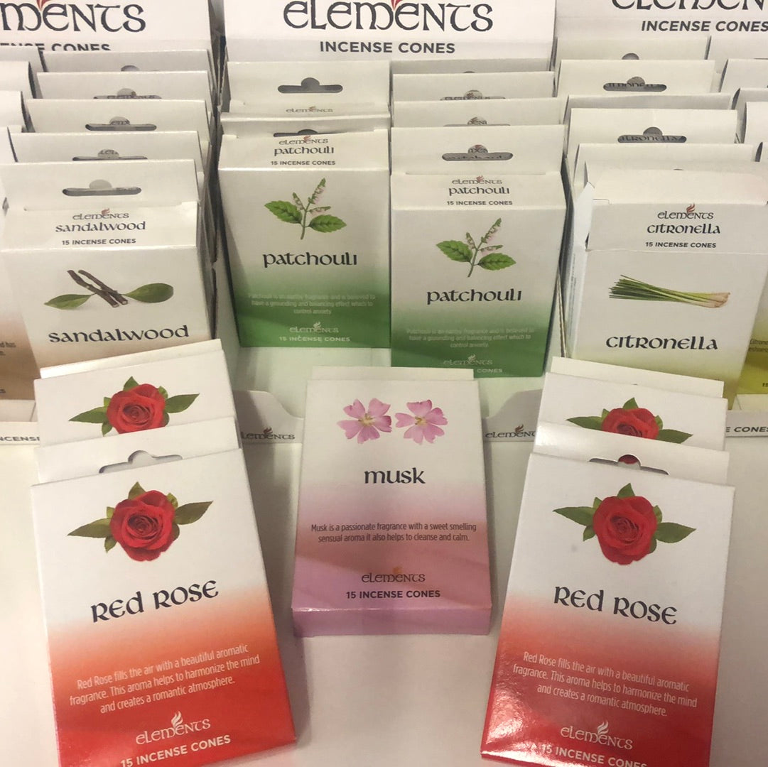 Elements Incense Cones